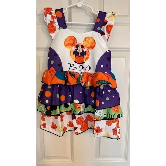 Disney Mickey Mouse Halloween Kids Holiday Party Dress Girls Size 2T NWT - Picture 1 of 11